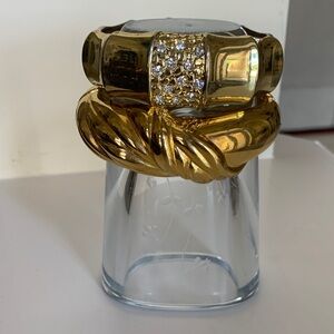 Gold and Silver Tone Bangle Set